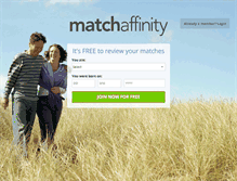 Tablet Screenshot of matchaffinity.ie