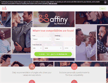 Tablet Screenshot of matchaffinity.com